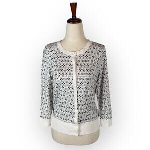 Halogen Mini Floral Print‎ Cardigan Medium Petite